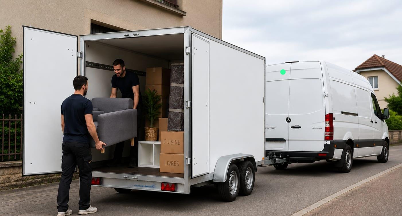 Déménagement express avec camionnette et chauffeur en Belgique